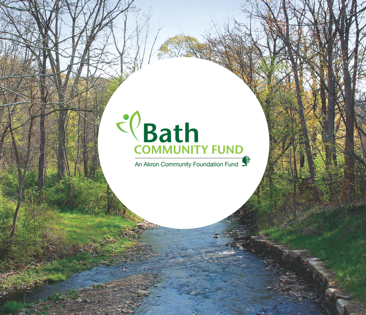 Bath Community Fund logo overlaid on Yellow Creek photo