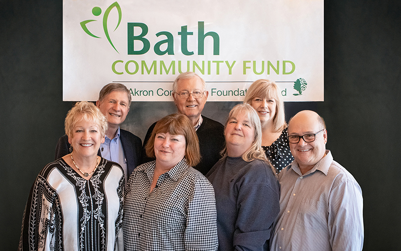 Bath Community Fund advisory board members pose for a photo