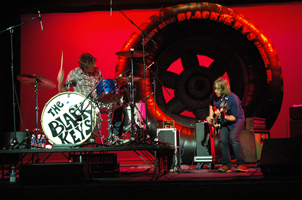 The Black Keys play on stage