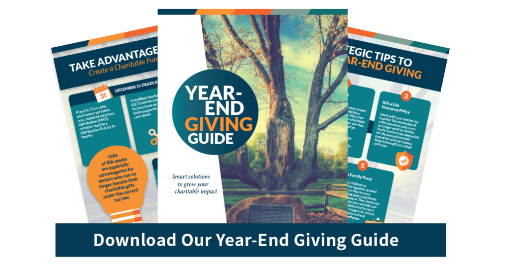 Year-end giving guide graphic