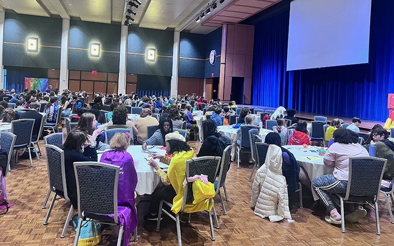 The 2024 GLSEN conference was held in the Kent State University ballroom.