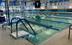 The swimming pool at the Green Family YMCA