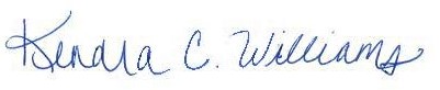 Kendra Williams signature