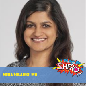 Neha Solanki, MD poses for her SHEro headshot