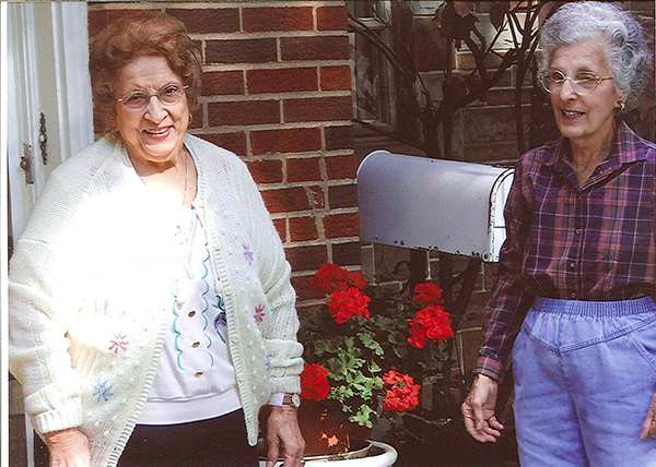 Lillian Ferguson with her sister, Rose Mary Picciotti