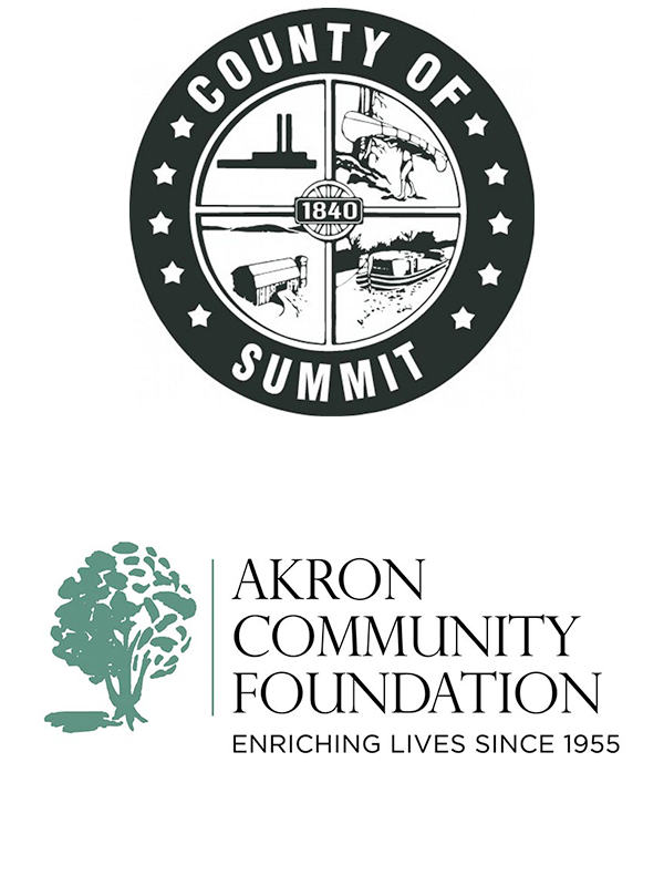 County of Summit logo and Akron Community Foundation logo