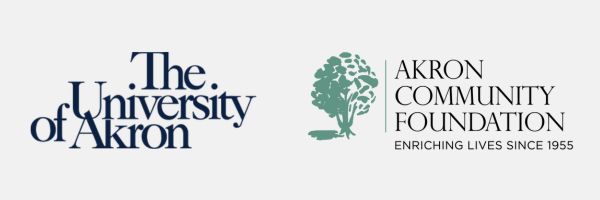 University of Akron and Akron Community Foundation logos