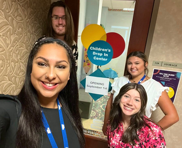 Victim Assistance Program's Domestic Relations Court staff on the opening day of the Children Who Witness Violence Drop-In Center