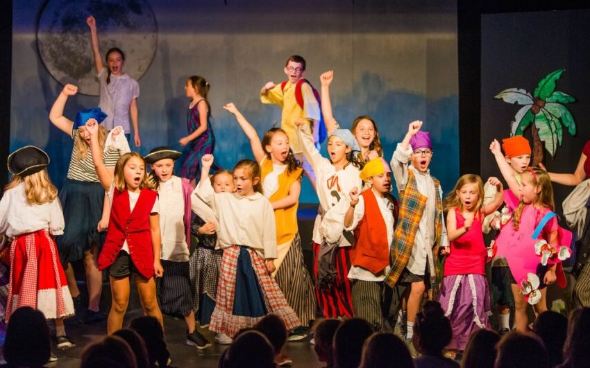 children performing in a play at Western Reserve Playhouse