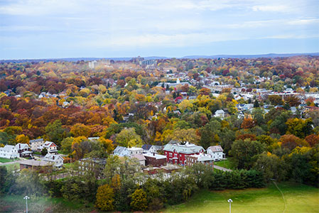 Aerial view of Akron