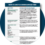 ways to give to a donor-advised fund pdf download