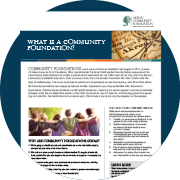 preview of the What is a Community Foundation brochure